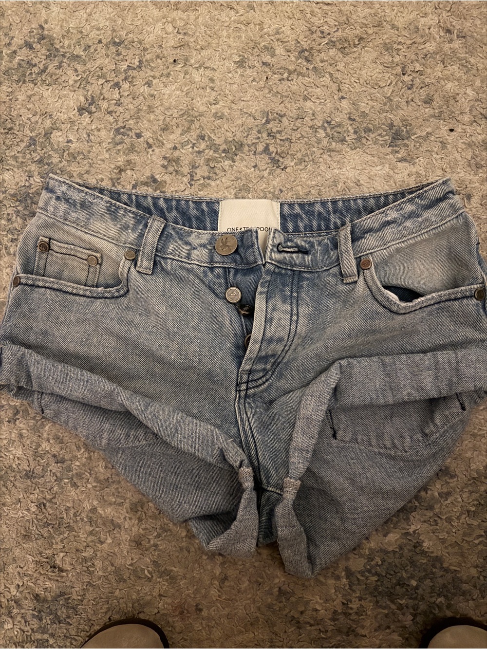 One Teaspoon Light Blue Jeans shorts